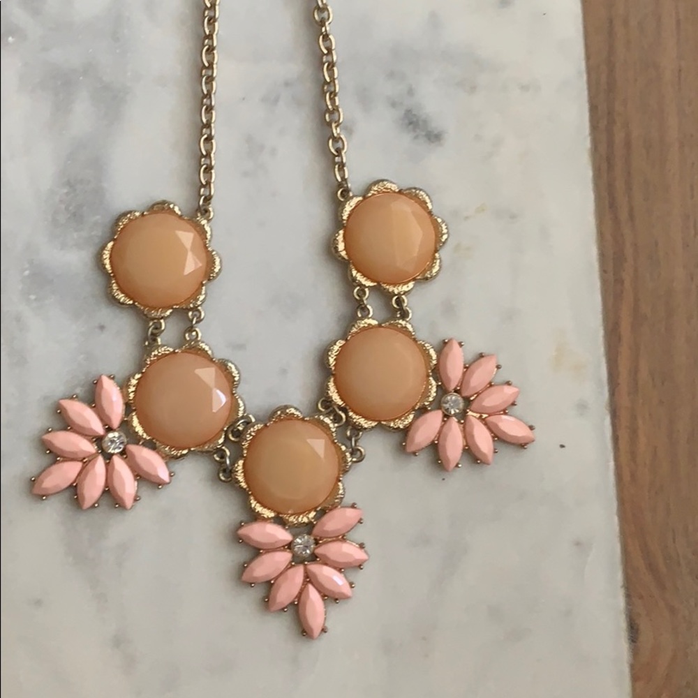 Pink statement necklace